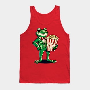 Frog carrying a packet of popcorn Tank Top